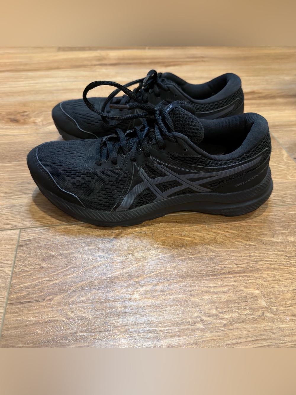 Asics Gel-Contend 7 Womens Running Shoes Triple Black size 8.5